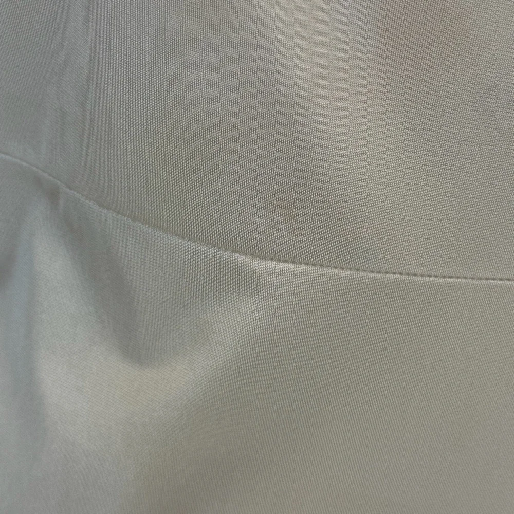VINTAGE silky nylon lace full dress slip‎ midi chemise lingerie layer beige 70s